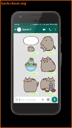 Pusheen Cat Stickers Full Packs - WAStickerApps screenshot