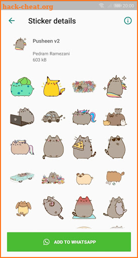 Pusheen: Cat WAStickerApp screenshot