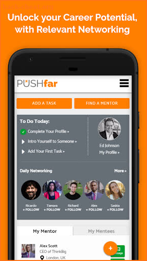 PushFar - The Mentoring Network screenshot