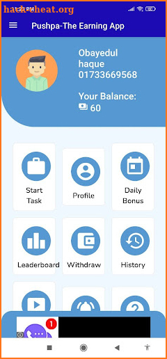 Pushpa-The Earning App screenshot