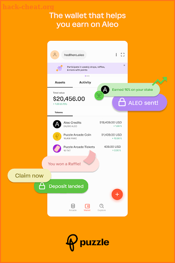 Puzzle - Aleo Wallet screenshot