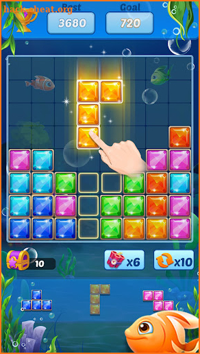 Puzzle Block Ocean Fish screenshot