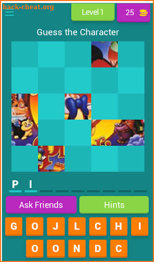 Puzzle  - Cartoon quiz - Guess the Character 05 screenshot