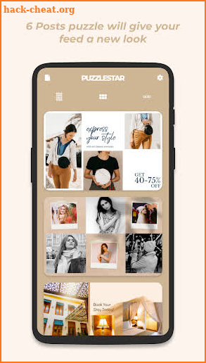 Puzzle Collage Template for Instagram - PuzzleStar screenshot