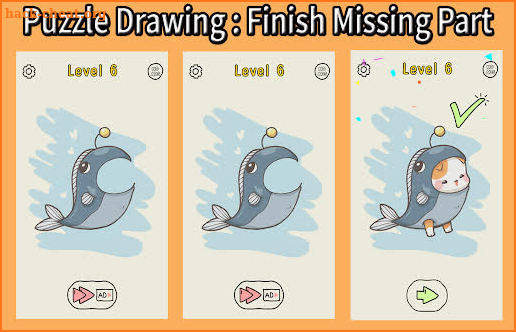 Puzzle Drawing : Finish Missing Part screenshot