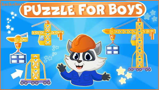 Puzzles cars and robots for kids. Boy pazzles game screenshot