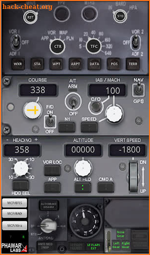 PWB737 MCP EFIS RADIO FSX P3D screenshot