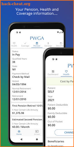 PWGA Pension and Health screenshot