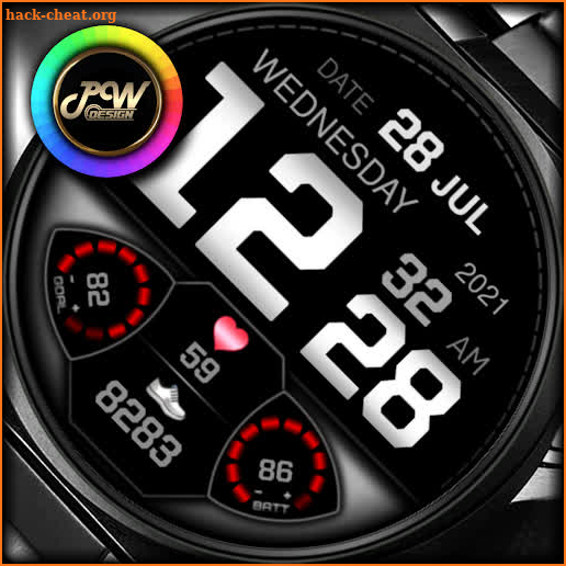 PWW32 - Sport Digi Watch Face screenshot