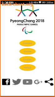 Pyeongchang 2018 Winter Paralympics screenshot