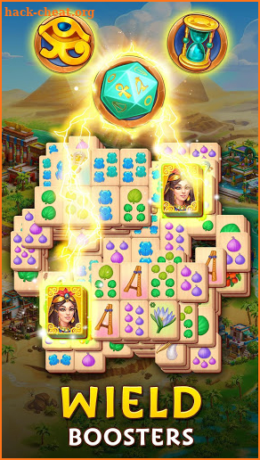 Pyramid of Mahjong: A tile matching city puzzle screenshot