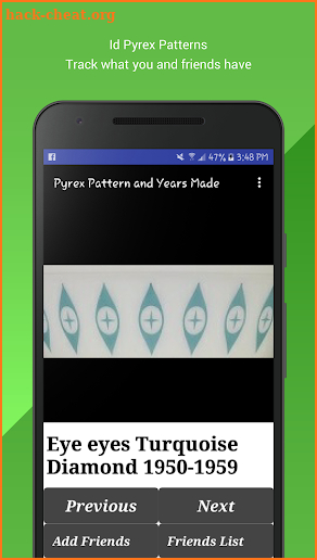 Pyrex Pattern Id screenshot