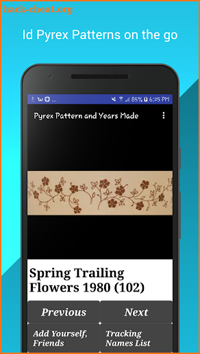 Pyrex Pattern Id Lite screenshot