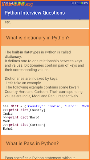 Python Interview Questions (OffLine) screenshot