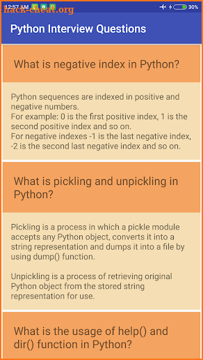 Python Interview Questions (OffLine) screenshot