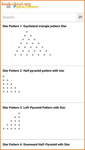 Python Patterns screenshot