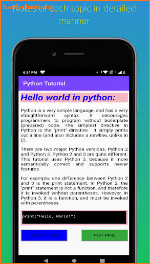 Python Programming App : Offline Python Tutorial screenshot