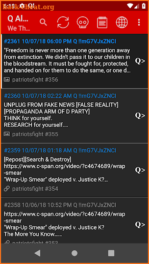 Q Alerts LITE: QAnon Posts & Drop Notifications screenshot