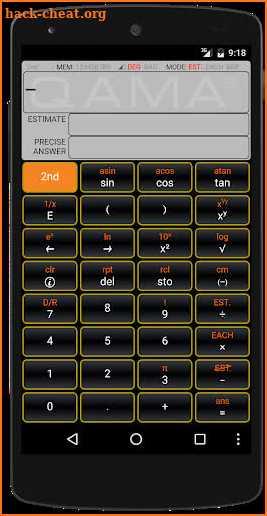 QAMA Calculator screenshot