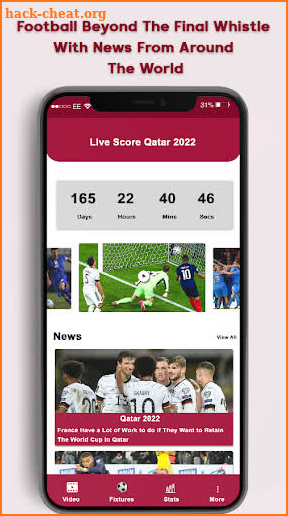 Qatar Football Live TV App screenshot