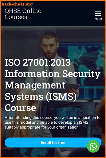 QHSE Online Courses screenshot
