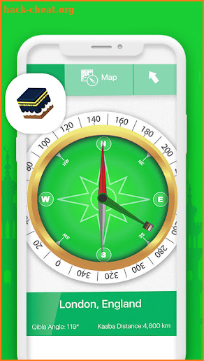 Qibla Guiding Compass screenshot