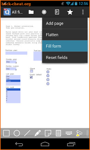 qPDF Notes Pro PDF Reader screenshot