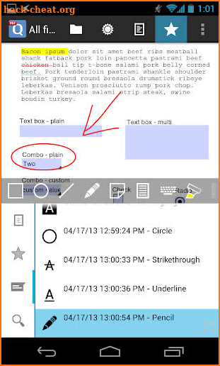 qPDF Notes Pro PDF Reader screenshot