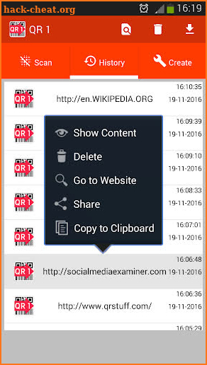 QR 1 – QR Scanner & Barcode Creator screenshot