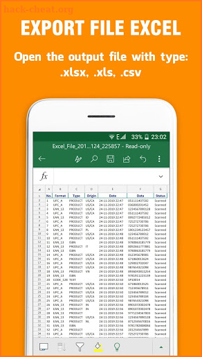 QR - Barcode Pro: Reader, Generator & Export Excel screenshot