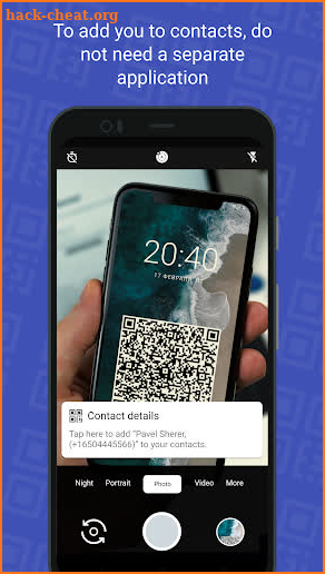 QR Card - business card screenshot
