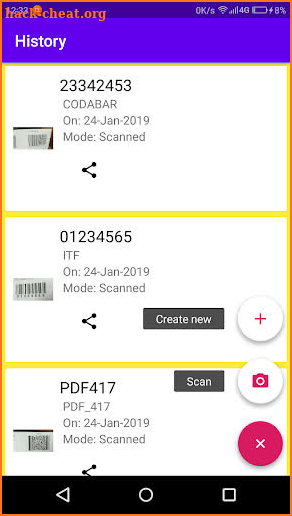 QR Code & Bar Code Scanner and Creator screenshot