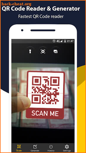 QR code reader, Barcode scanner & QR generator screenshot