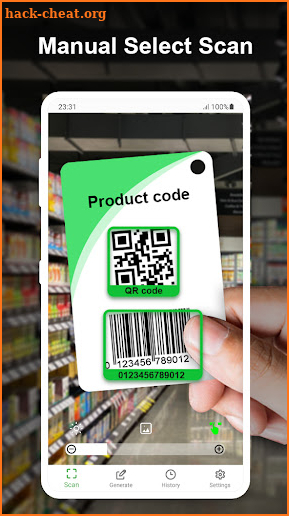 QR code scanner and Barcode screenshot