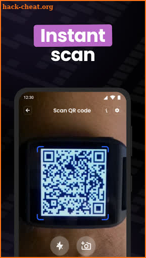 Qr code scanner and reader screenshot