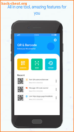 QR Code Scanner for Android: QR Reader, QR Creator screenshot