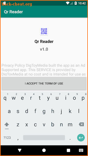 QR Reader & Generator screenshot