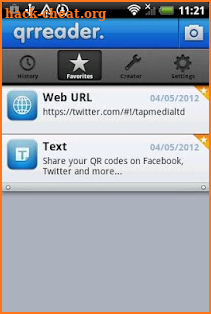 QR Reader for Android screenshot