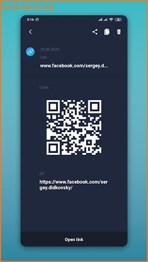QR Scanner with scanning history screenshot
