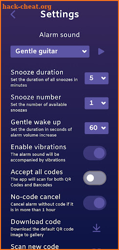 QRAlarm - QR Code Alarm Clock screenshot