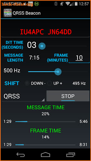 QRSS Beacon for Ham Radio screenshot