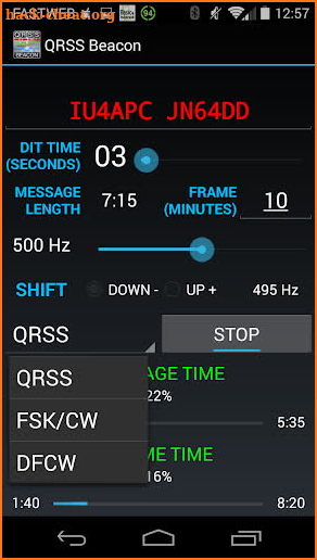 QRSS Beacon for Ham Radio screenshot