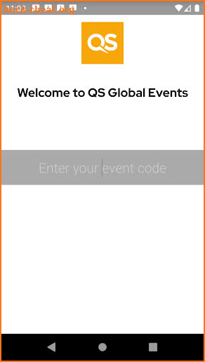 QS Events Portal screenshot