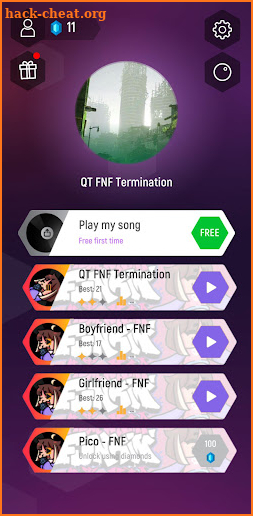 QT FNF Termination Funny Music Tiles screenshot