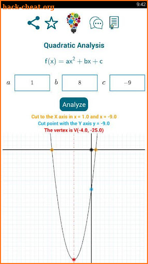 Quadratic Analysis PRO screenshot