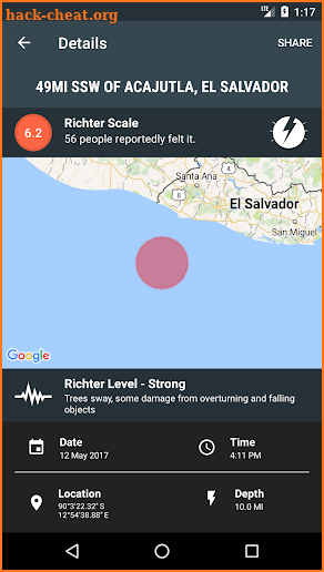Quake Alert: Track Earthquakes screenshot