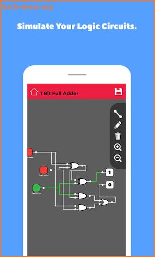 Qualsimm Logic Circuit Simulator Mobile screenshot