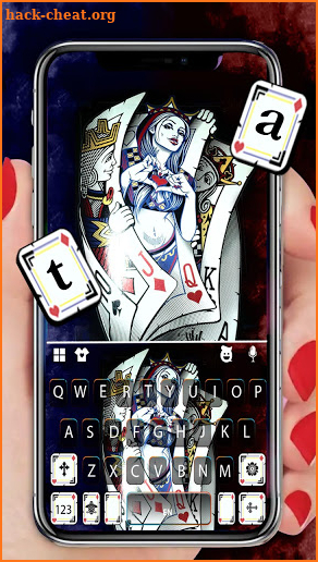 Queen Cards Keyboard Background screenshot
