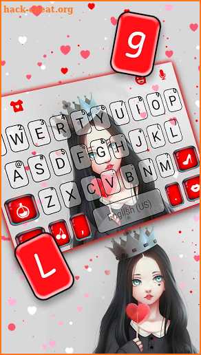 Queen Lollipop Love Keyboard Theme screenshot