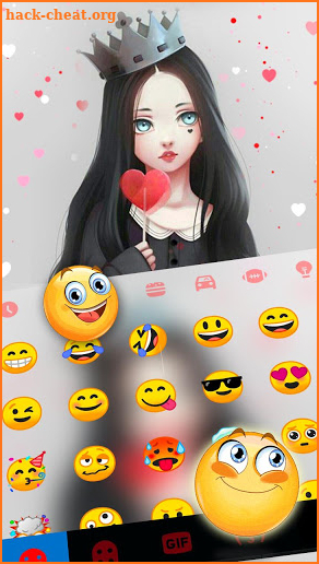 Queen Lollipop Love Keyboard Theme screenshot